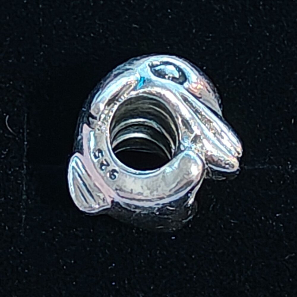 Authentic Pandora Retired Dolphin Charm 790189 Sterling Silver - Picture 5 of 8